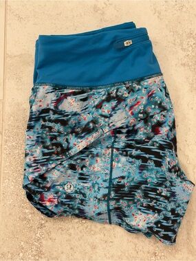 lululemon athletica Blue Multi Athletic Shorts